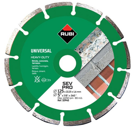 Picture of RUBI Diamond blade SEV 125 PRO 32940