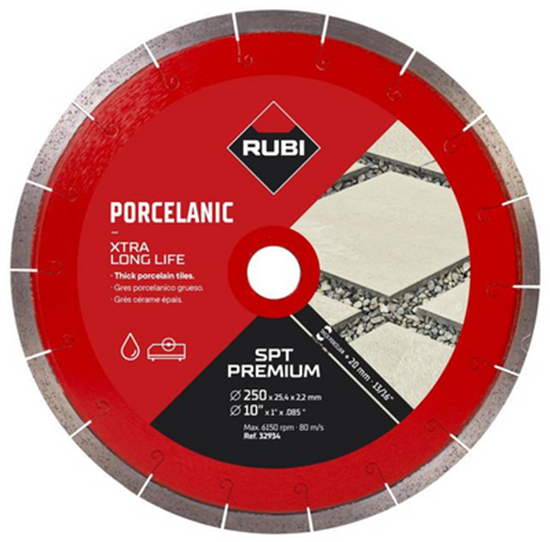 Picture of Rubi Porcelain Tiles Premium Diamond Blade SPT 350 Premium 32936