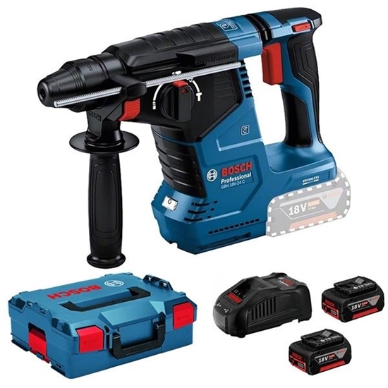 Picture of Bosch GBH 18V-24 C 18v SDS+ Plus Brushless Rotary Hammer in L-Boxx (2x5ah)