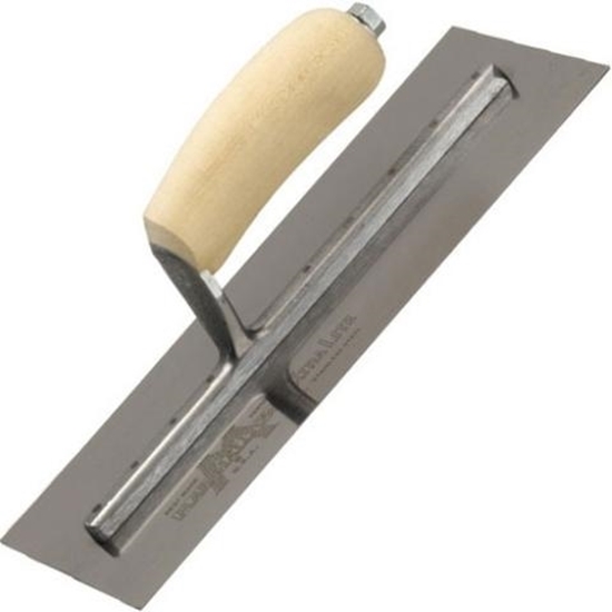 Picture of Marshalltown Carbon Steel Plastering Finishing Trowel with Wood Handle