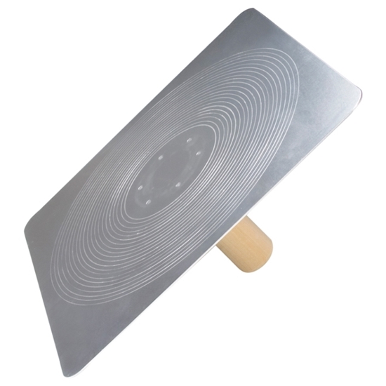 Picture of Kraft Contractor Aluminum Plastering Hawk with Wood Handle 13 x 13"