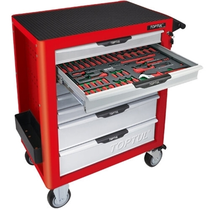 Picture of TOPTUL 125 Pc 7-Drawer Tool Trolley VDE Insulated QGE12518