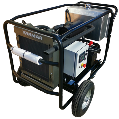 Picture of Maxflow Industrial Diesel Pressure Washer – Yanmar 3TNV76 35 LPM Trolley Frame (Electric Start)