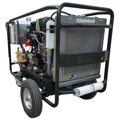 Picture of Maxflow Industrial Diesel Pressure Washer – Yanmar 3TNV 40 LPM - 200 BAR Trolley Frame