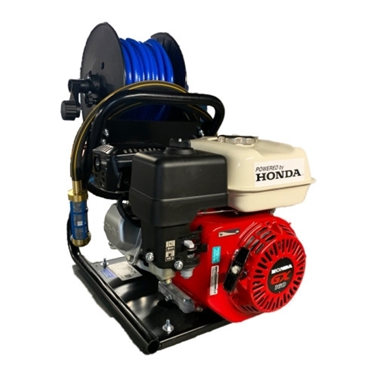 Picture of Maxflow Honda GX160 + MC18 Domestic Acid Pump Viton Seals Carry Frame + 30m Reel