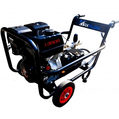 Picture of Maxflow Industrial Pressure Washer - Loncin G420 24 LPM Gearbox Driven Trolley Frame