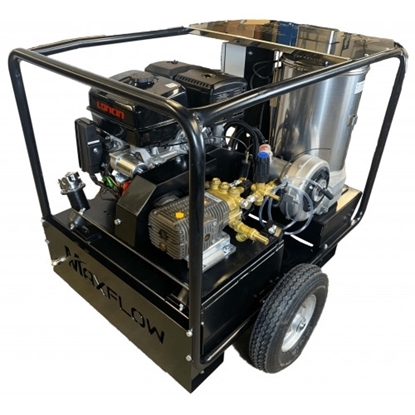 Picture of Maxflow Industrial Petrol Hot Pressure Washer - Loncin G420 21 LPM Trolley Frame (Electric Start)