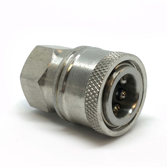 Picture of Maxflow Mini Quick Release Coupling 1/4" BSP Female - Stainless Steel