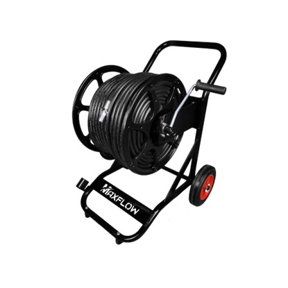 Picture of Maxflow Black 100m Reel Trolley with hose